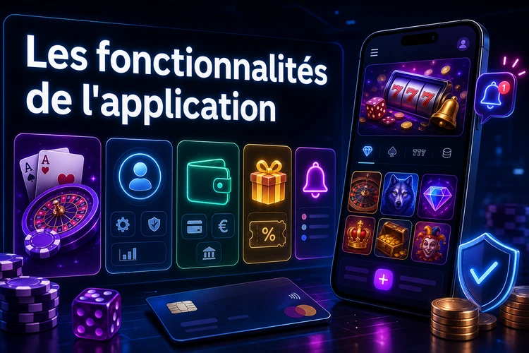 Les fonctionnalités de l'application