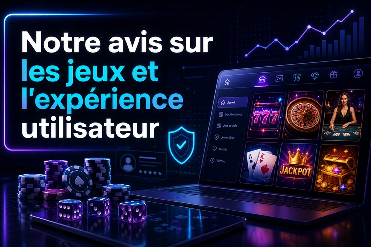 Notre avis sur les jeux et l'expérience utilisateur