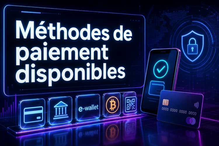 Méthodes de paiement disponibles