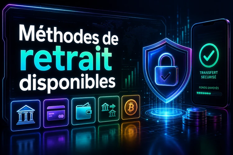 Méthodes de retrait disponibles